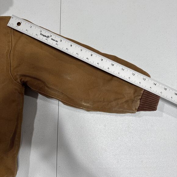 Carhartt Kids Heavy Duty Quilted Jacket Hooded Canvas Size XXS (4-5) Fall Winter - Picture 15 of 16